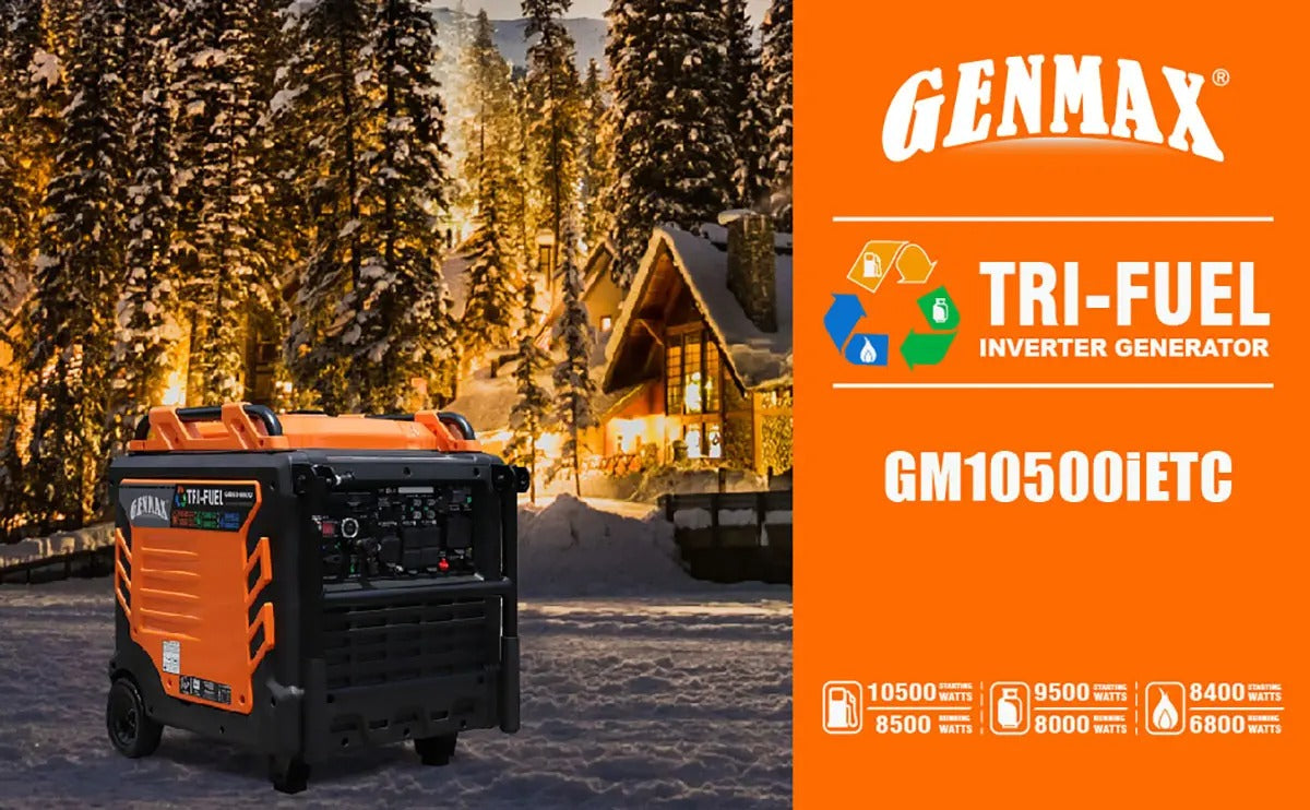 GM10500iETC Tri-Fuel Inverter Generator