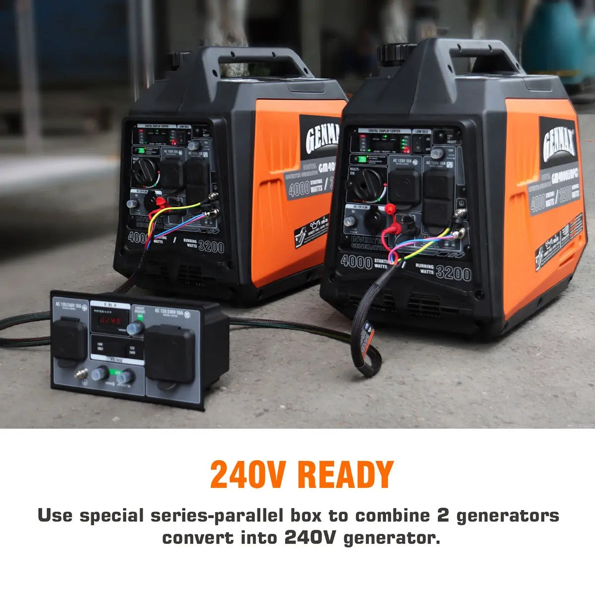 GENMAX GM4000iSAPC 4000 Watt Gasoline Inverter Generator with CO Detect