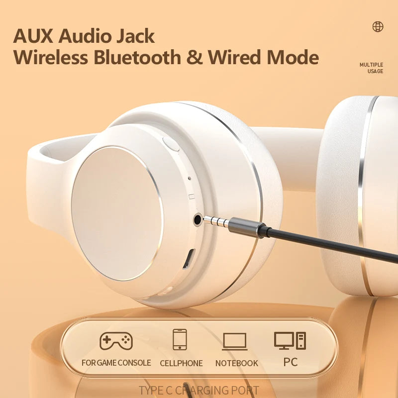 OEM headband style foldable best wireless handsfree headset earphone earbuds audifonos bluetooth V5.3 headphones