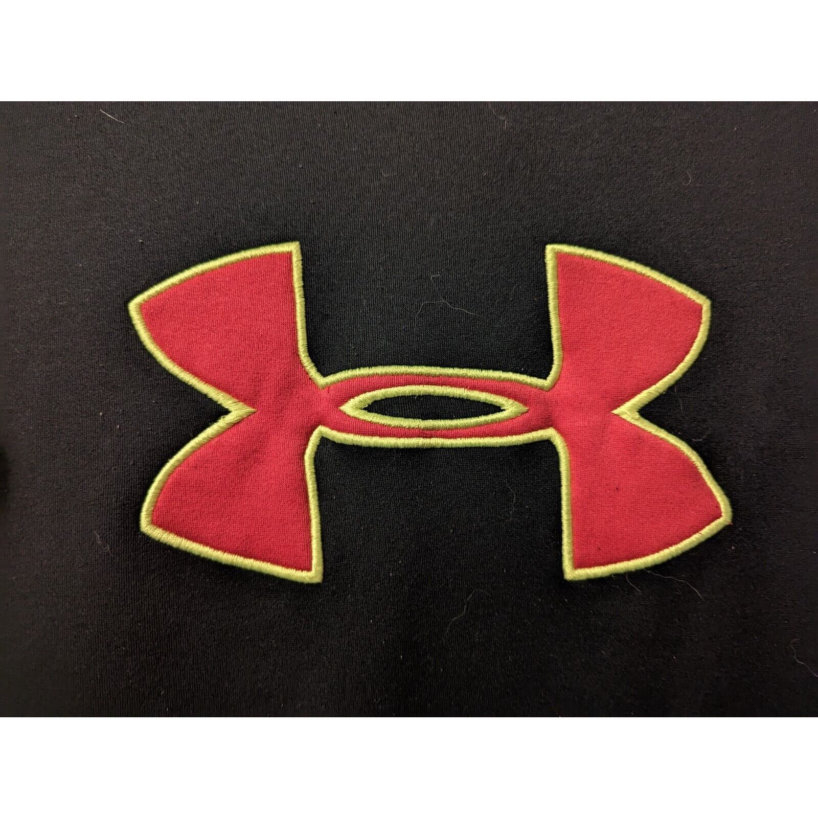 Under Armour Loose Sweatshirt Adult Black/Pink Pullover Hoodie Sweatshirt Small