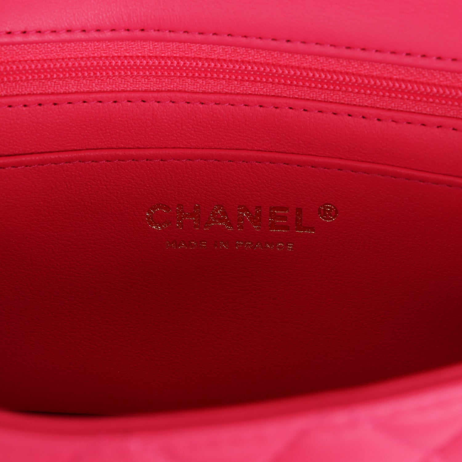 Chanel Mini Rectangular Flap with Top Handle Pink Lambskin Light Gold Hardware