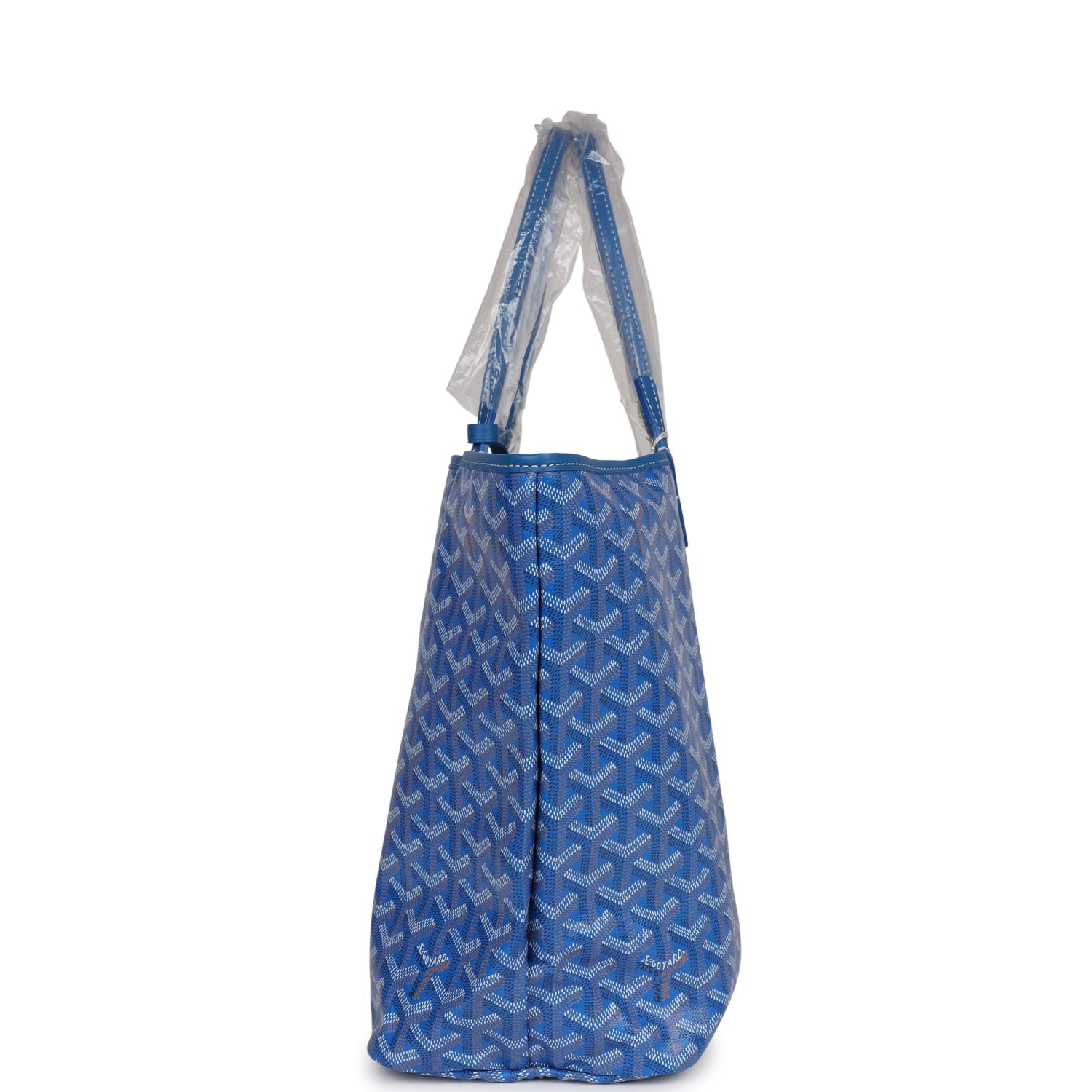 Goyard Goyardine Sky Blue St. Louis PM Tote Bag Palladium Hardware