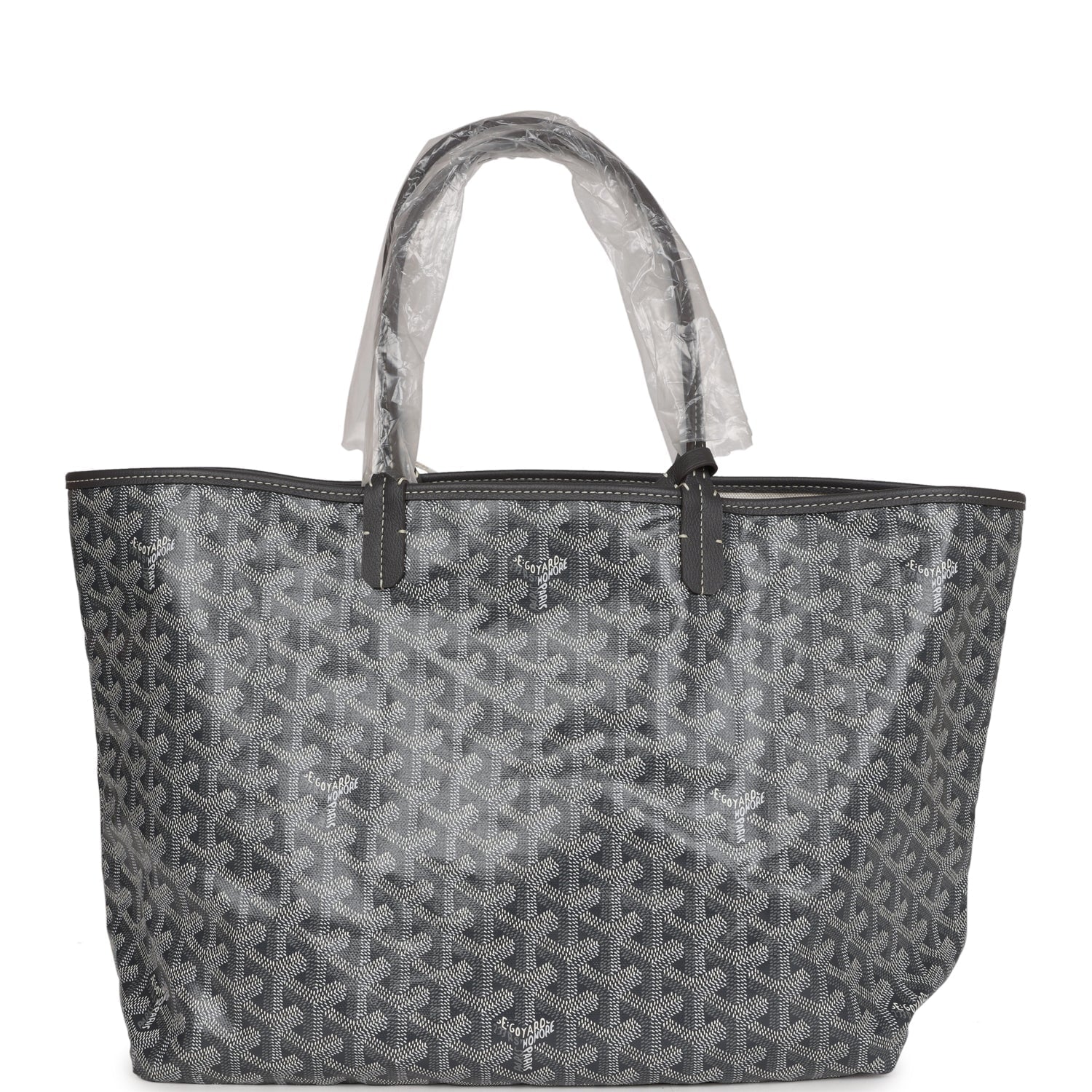 Goyard Goyardine Grey St. Louis PM Tote Bag Palladium Hardware