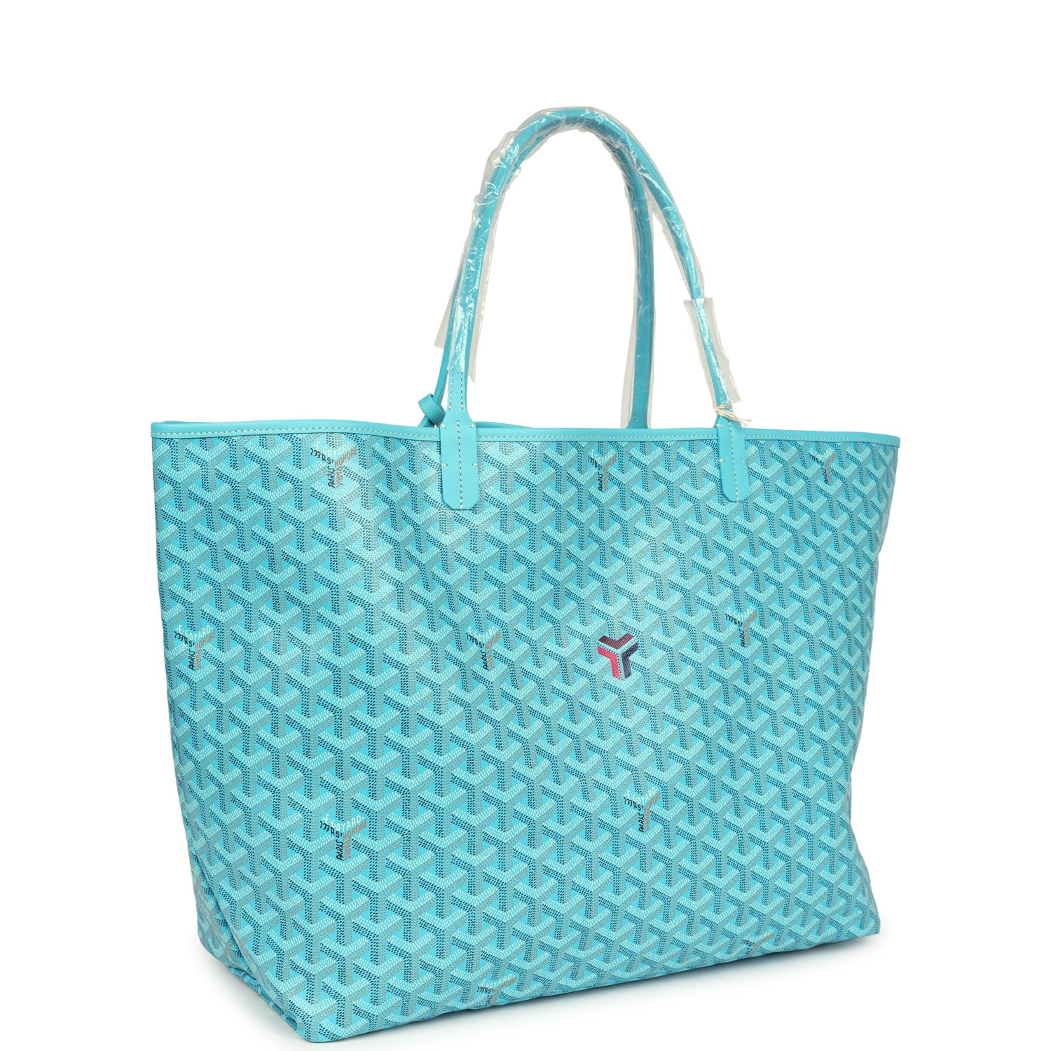 Goyard Goyardine Turquoise St. Louis GM Tote Bag Palladium Hardware