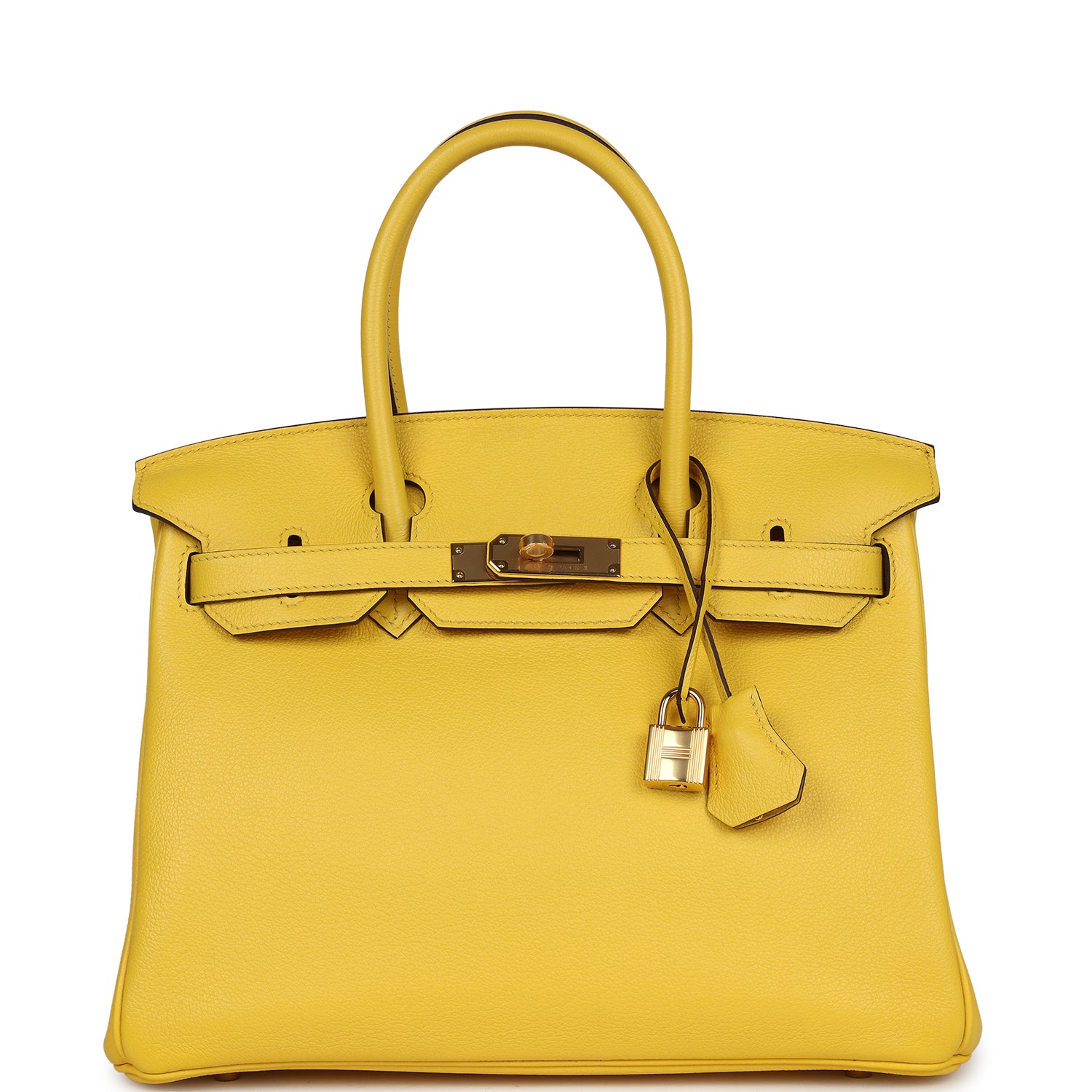 Hermes Birkin 30 Jaune de Naples Novillo Gold Hardware