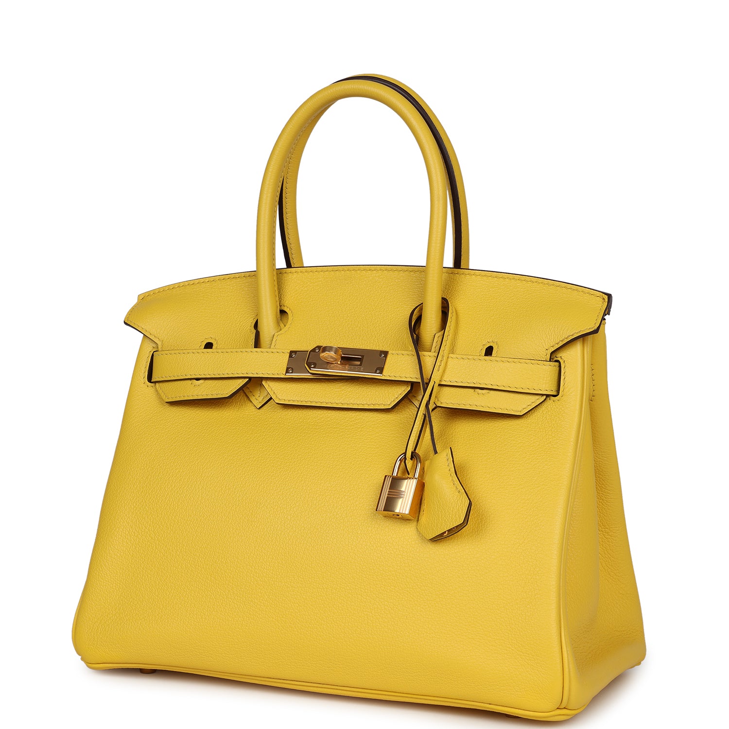 Hermes Birkin 30 Jaune de Naples Novillo Gold Hardware