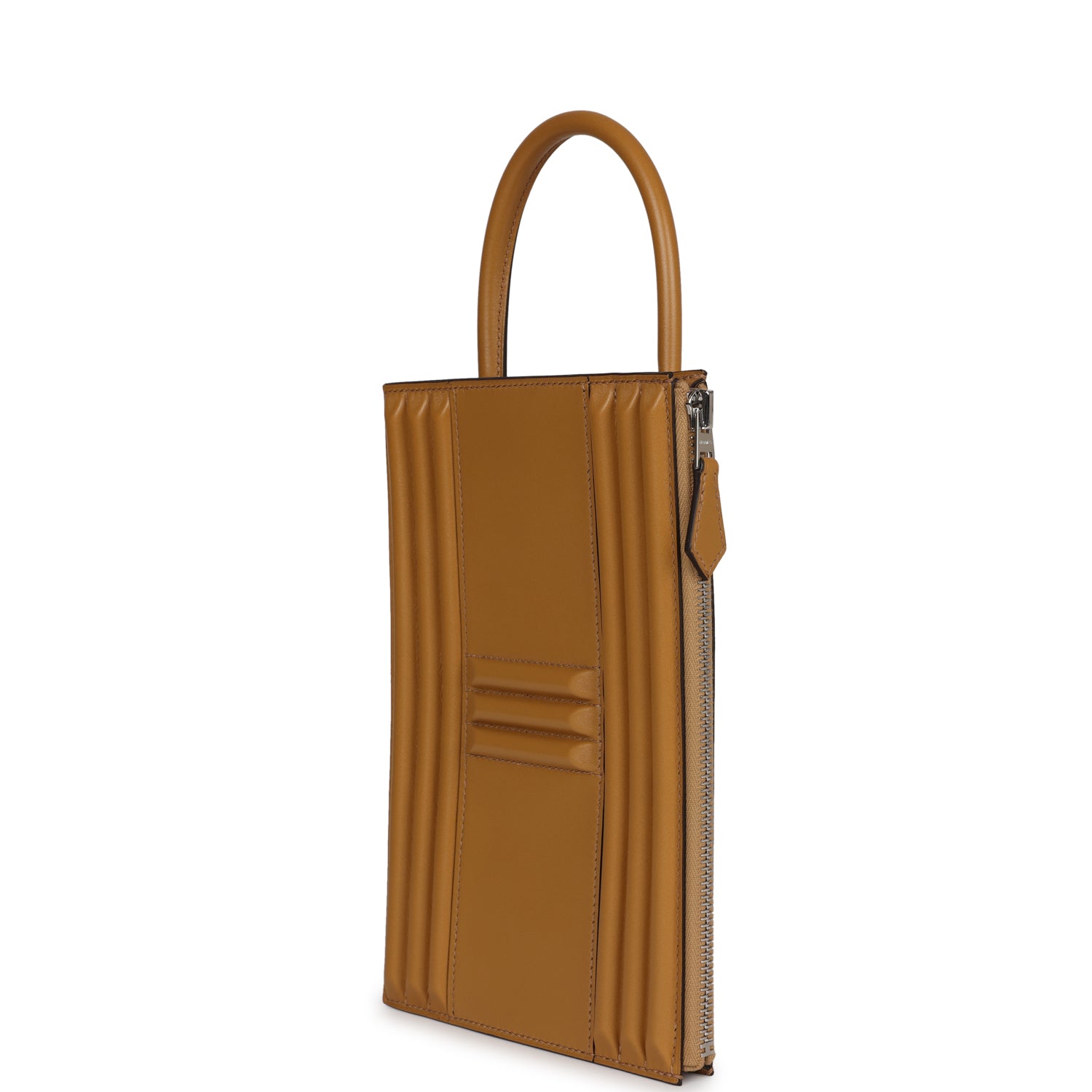 Hermes Cadena Lock Bag Poussiere Tadelakt Palladium Hardware