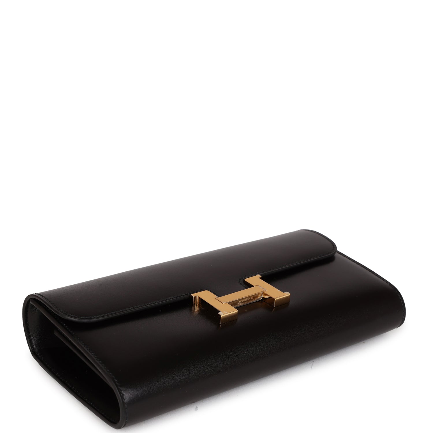 Hermes Constance Wallet To Go Black Box Gold Hardware