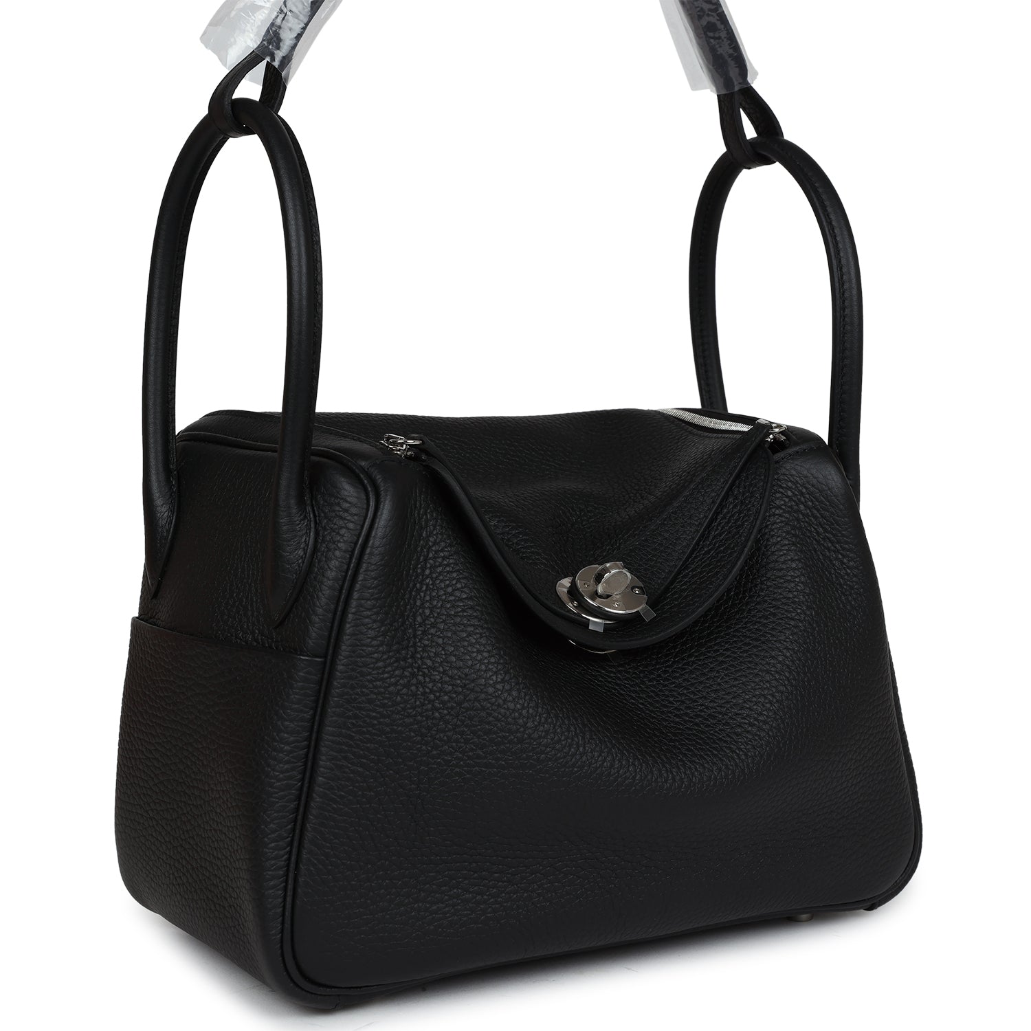 Hermes Lindy 26 Black Clemence Palladium Hardware