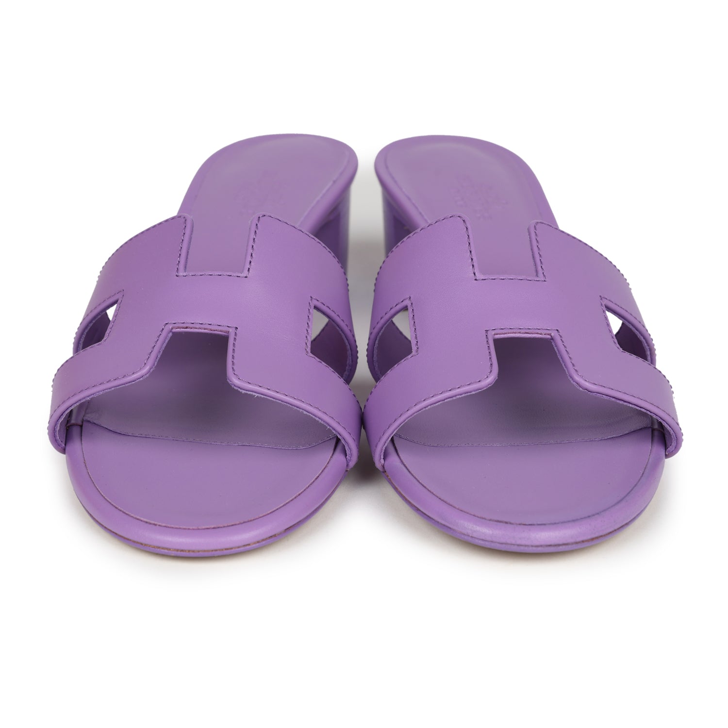 Hermes Oasis Sandals Violet Calfskin 36.5 EU