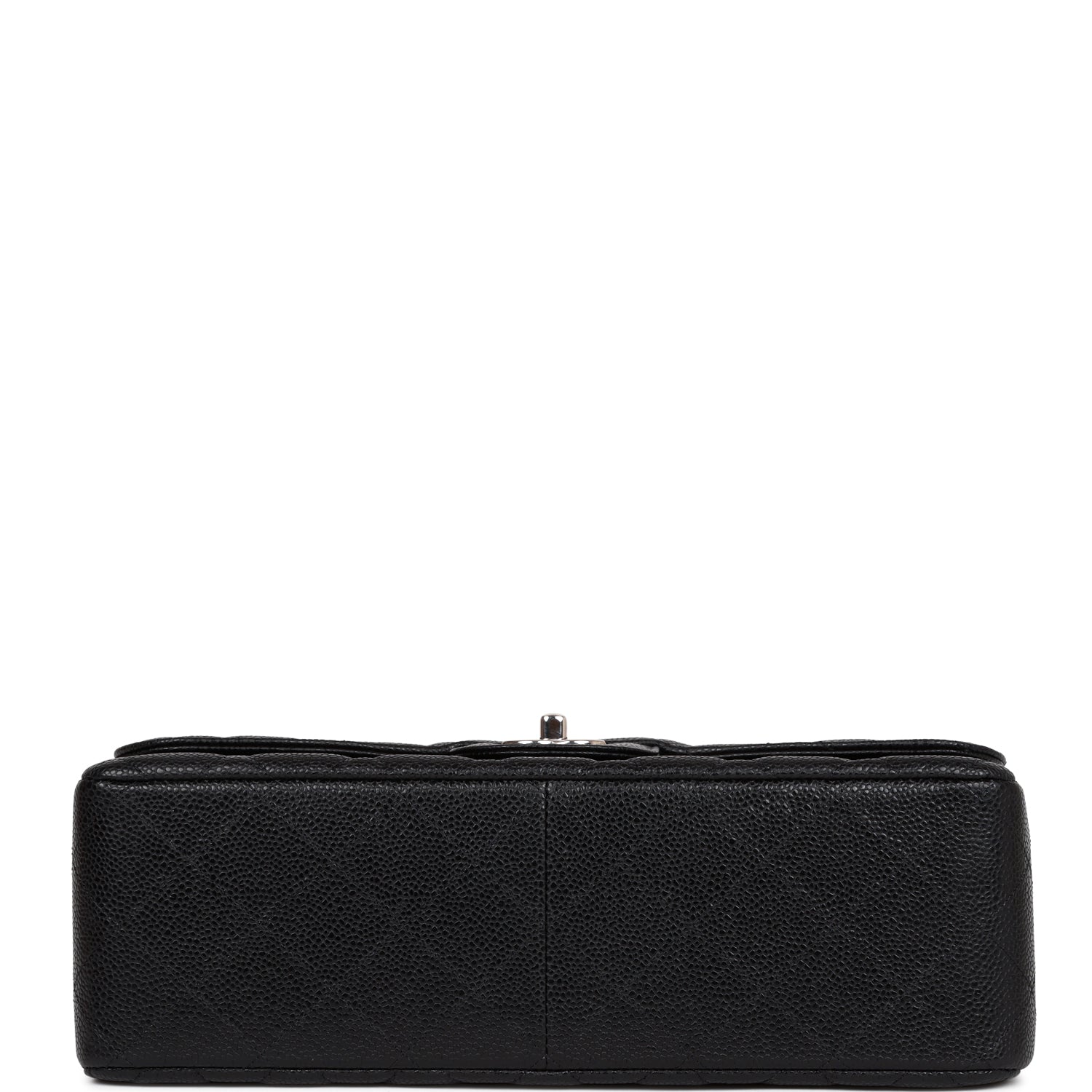 Chanel Jumbo Classic Double Flap Bag Black Caviar Silver Hardware