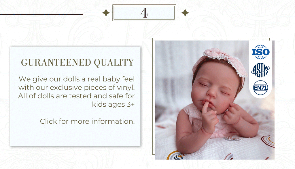 Kaydora lifelike baby dolls have passed kids used certificate. They are safe for kids 3+.