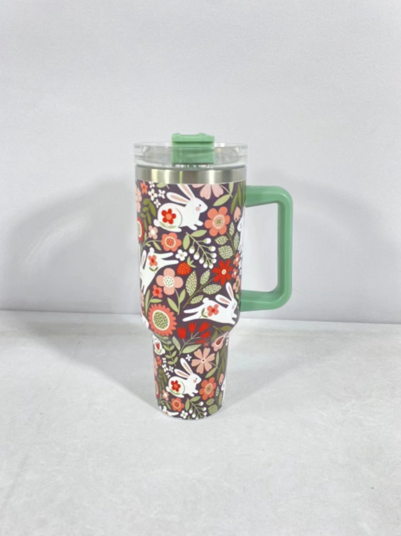 Christmas Pattern Stainless Steel Mug: Large Vacuum Tumbler