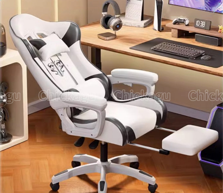 人間工学 ヘッドレスト ランバーサポート 二重充填 スチールフレーム リクライニング チェア ワークチェア ゲーミングチェア モダン おしゃれ 快適 BGY-C015 chickagu