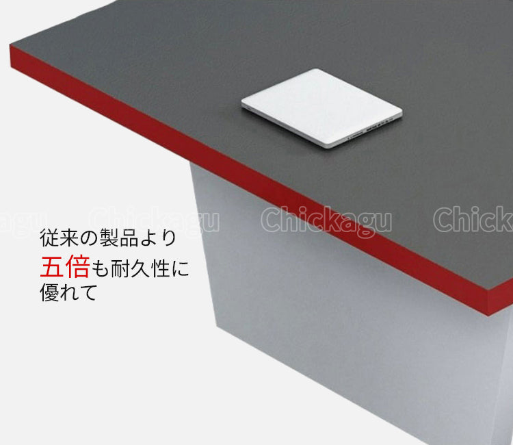 天然木 耐久性 厚い天板 エッジ加工 バイカラー 配線ボックス 台形 安定性 テーブル 会議テーブル ミーティング 会議室 洗練 シンプル カスタマイズ可能 HYZ-M008 chickagu