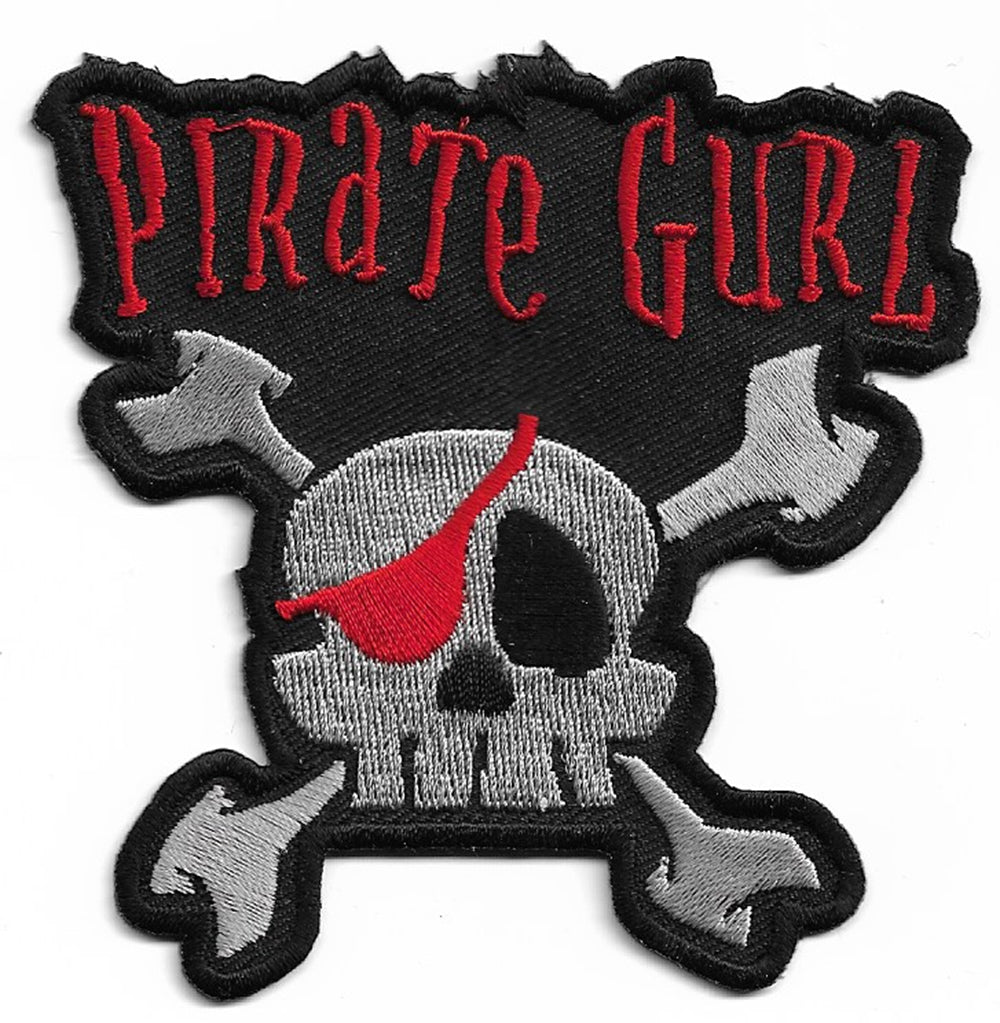 PIRATE GURL Skull Patch