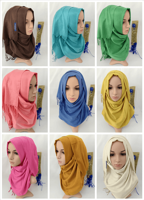 Pushmina 150g Solid Hijab 180*70cm