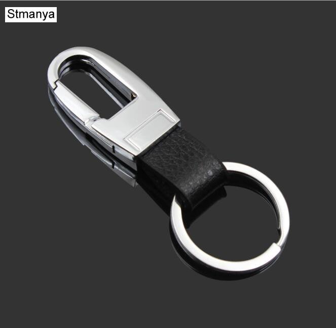 Fashion Leather key Chain Metal clip KeyChain