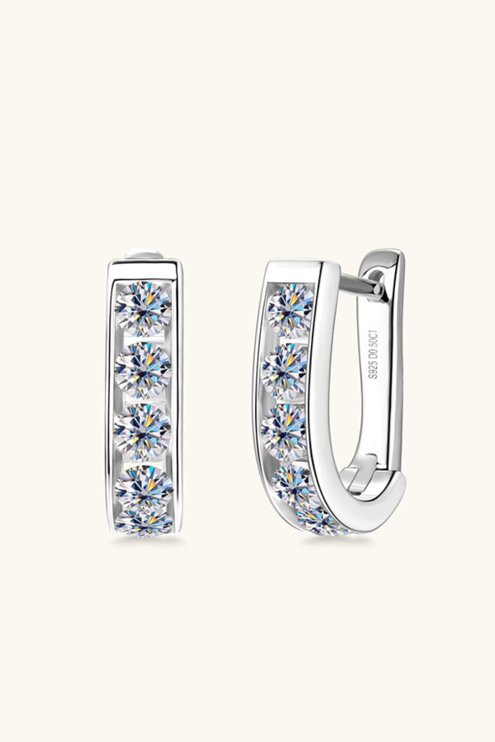 KRE Prime Women 1 Carat Moissanite 925 Sterling Silver Earrings