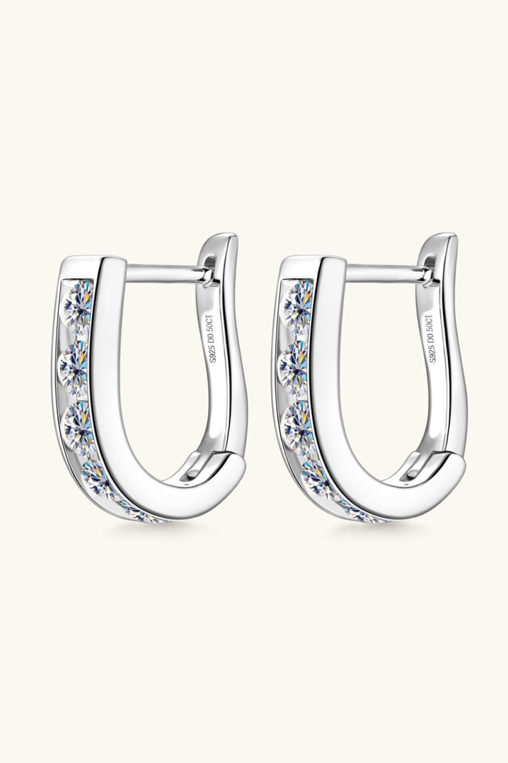 KRE Prime Women 1 Carat Moissanite 925 Sterling Silver Earrings