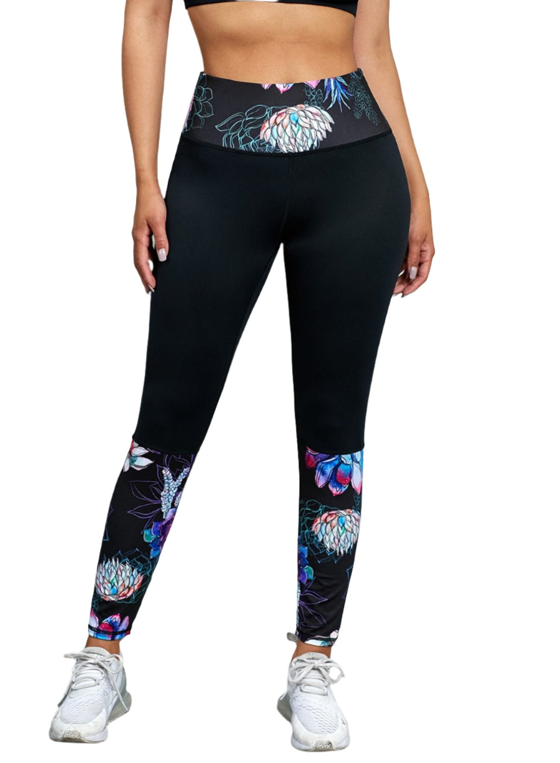 KRE Prime Printed Wide Waistband Active Leggings