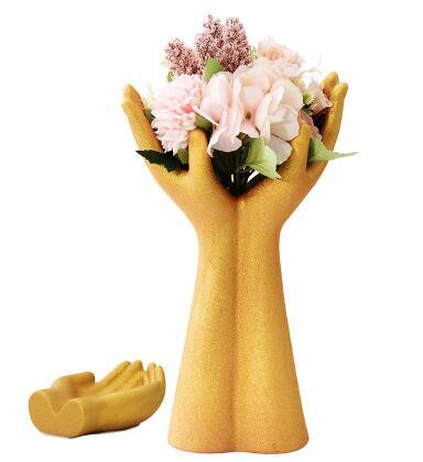 European Hand Model Ceramic Vase Decoration