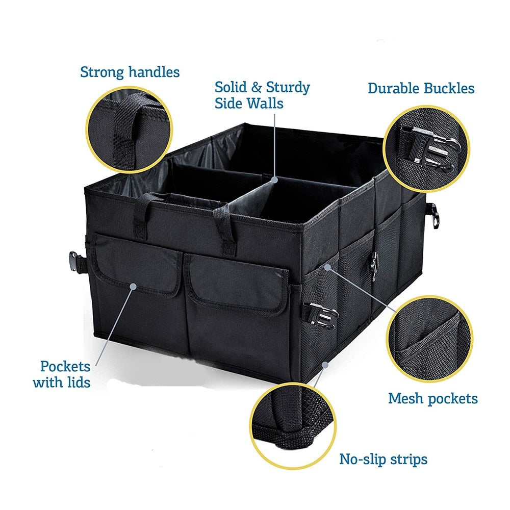 Foldable Large Capacity Durable Car Trunk Organizer Box