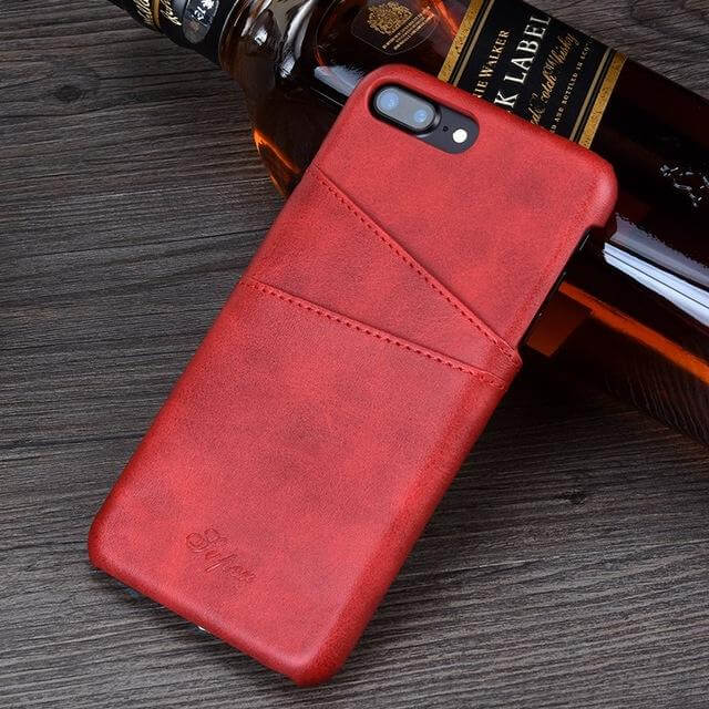 Luxury Leather Wallet Case for Iphone Models