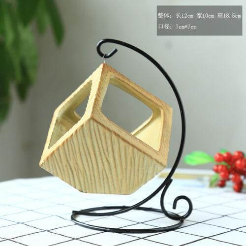Flower Hanging Triangle Vase Container Pot
