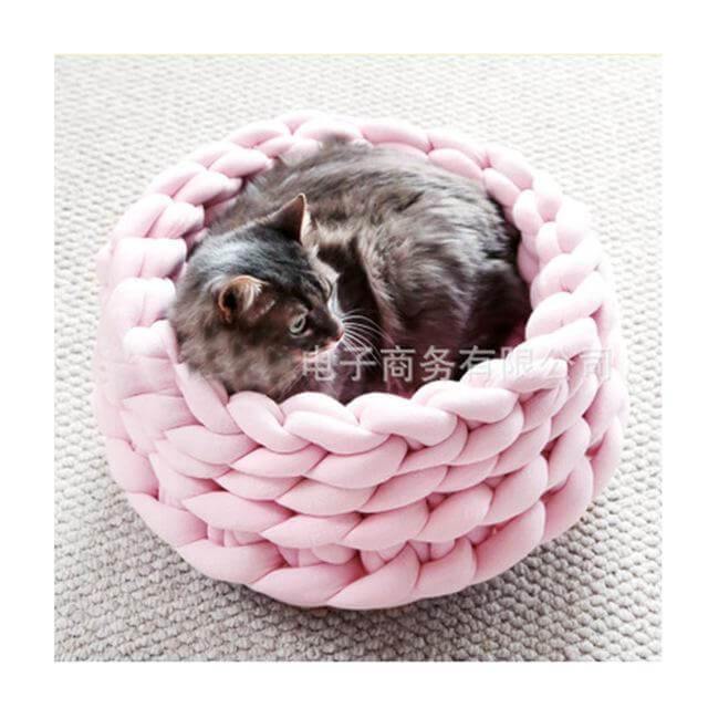Handmade Knit Pet Bed