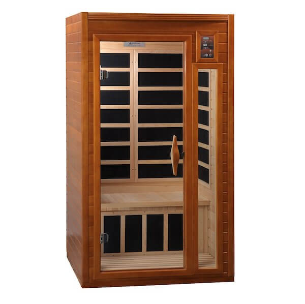 Dynamic Barcelona Elite 1-2-Person Ultra Low EMF FAR Infrared Sauna (Canadian Hemlock)