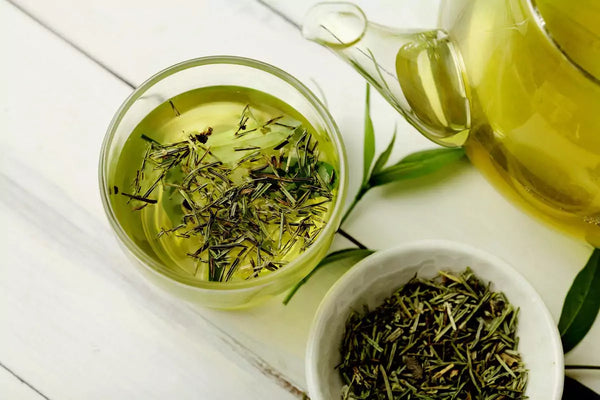brewing green tea