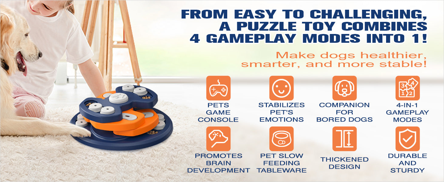 KADTC Dog Puzzle Toy Brain Mental Stimulation Mentally Stimulating Enr Kadtc Pet Supplies INC