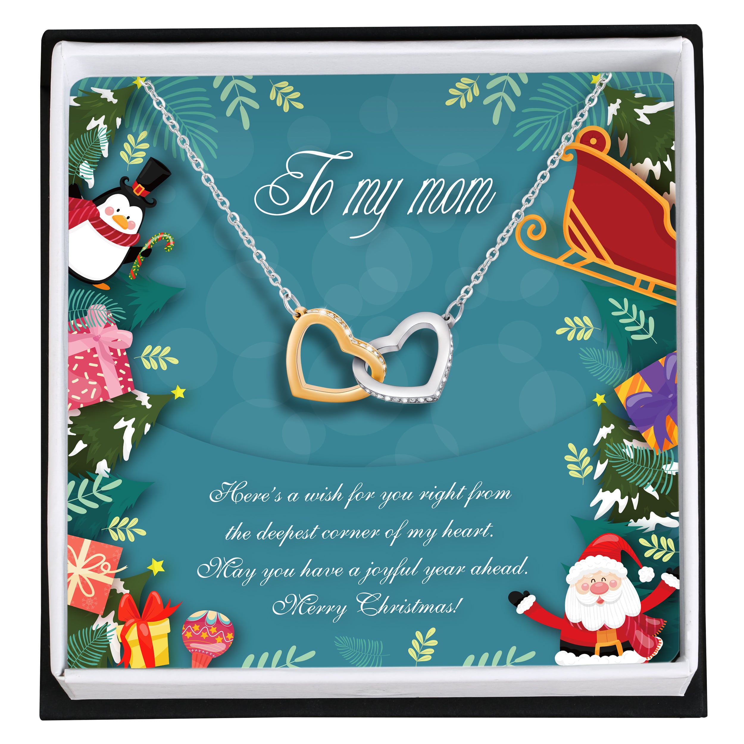 Love Necklace Gift Set for My Love Mom - Best Wished For Christmas Gift