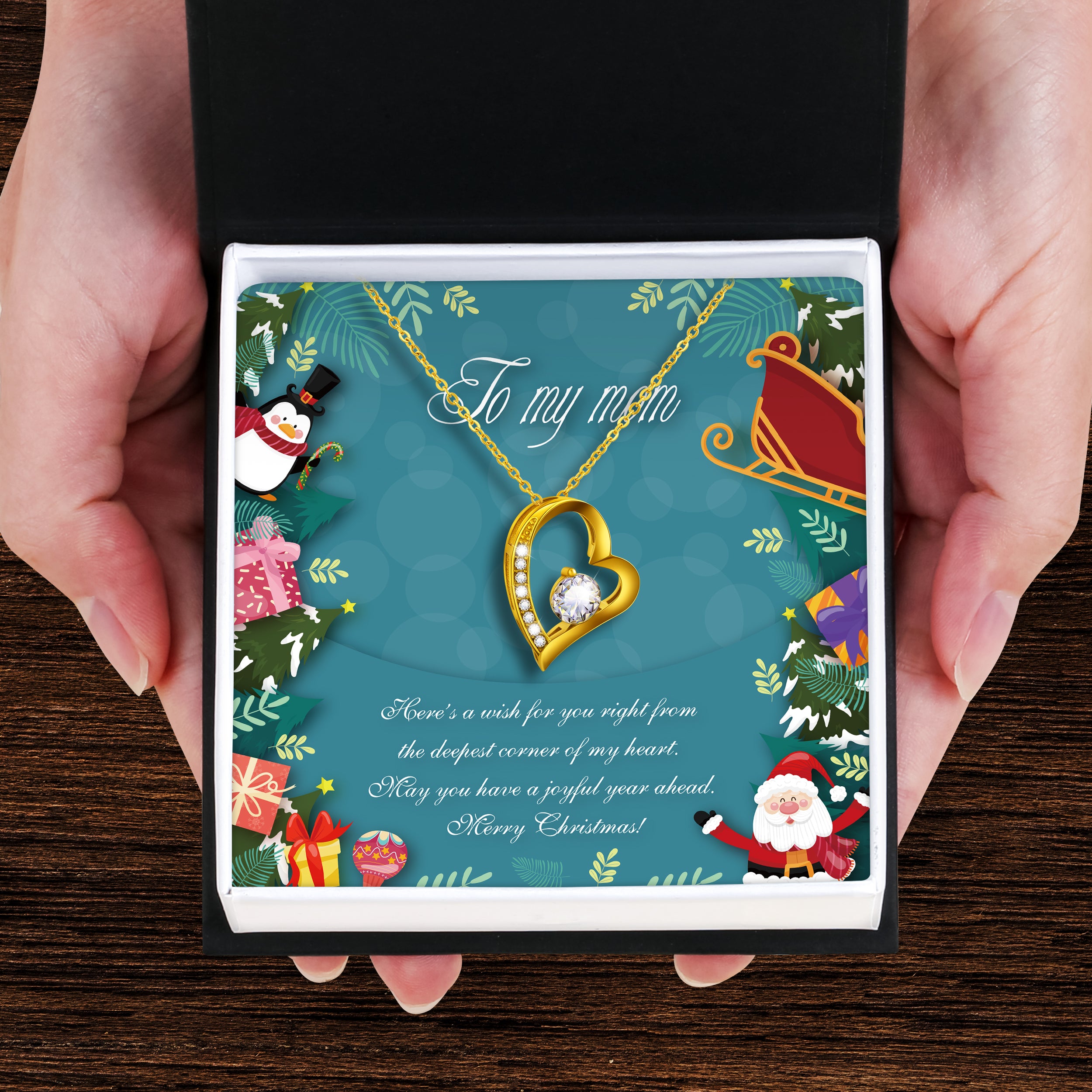 Love Necklace Gift Set for My Love Mom - Best Wished For Christmas Gift