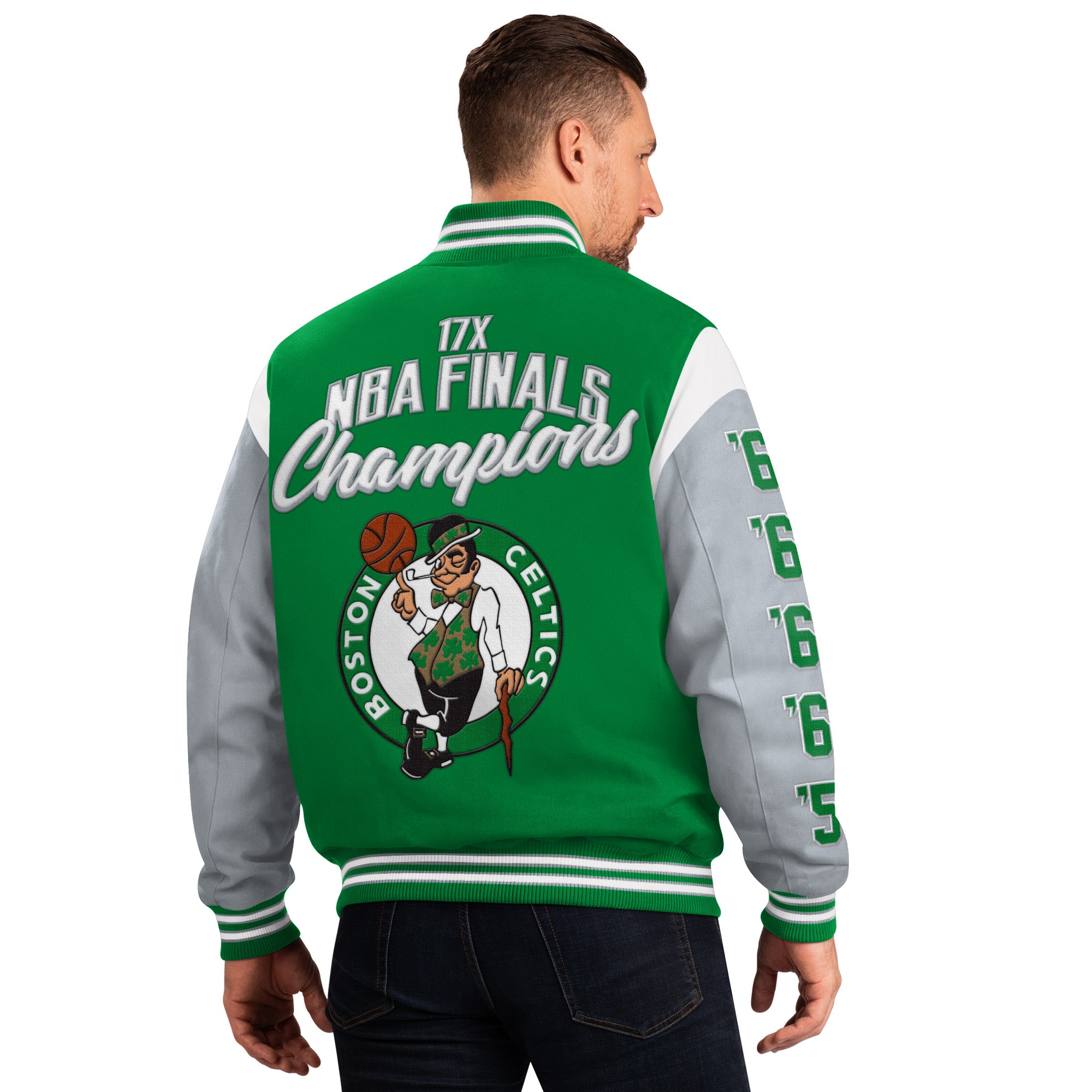 Boston Celtics G-III Franchise 17 Time Championship Varsity Jacket
