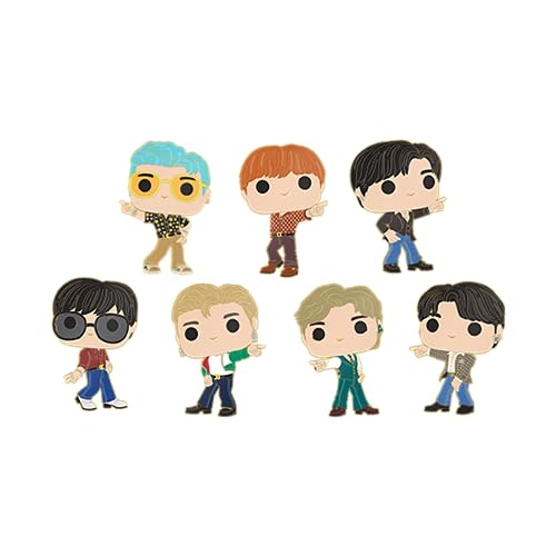 Funko Pop! Pin Set: BTS - Band Members 7-Pack Pin Set