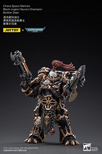 BLOOMAGE JOYTOY (BEIJING) TECH Warhammer 40K BLACKLEGION HAVOCS Champ SLAEL 1/18 FIG, Multi