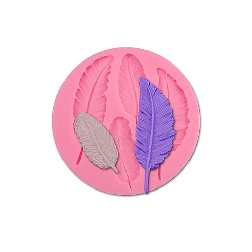 SEDLAV Feather Designing Silicon pattern - Leaves Fondant patterns, Non-Stick & Easy to De-pattern - 3D Birds Feather pattern for DIY Cake, Spotles, Odor Free & Easy to Clean