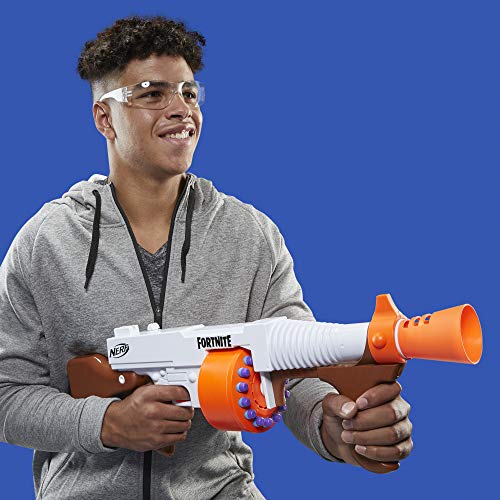 NERF Fortnite DG Dart Blaster, 15-Dart Rotating Drum, Pump Action, 15 Darts, Inspired Fortnite Video Game