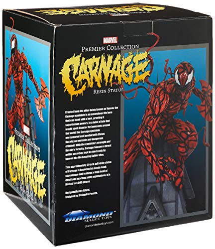 DIAMOND SELECT TOYS Marvel Premier Collection: Carnage Resin Statue,Multicolor,12 inches