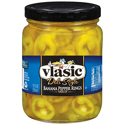 Vlastic Mild Banana Pepper Ring, 12 Fluid Ounce -- 12 per case.