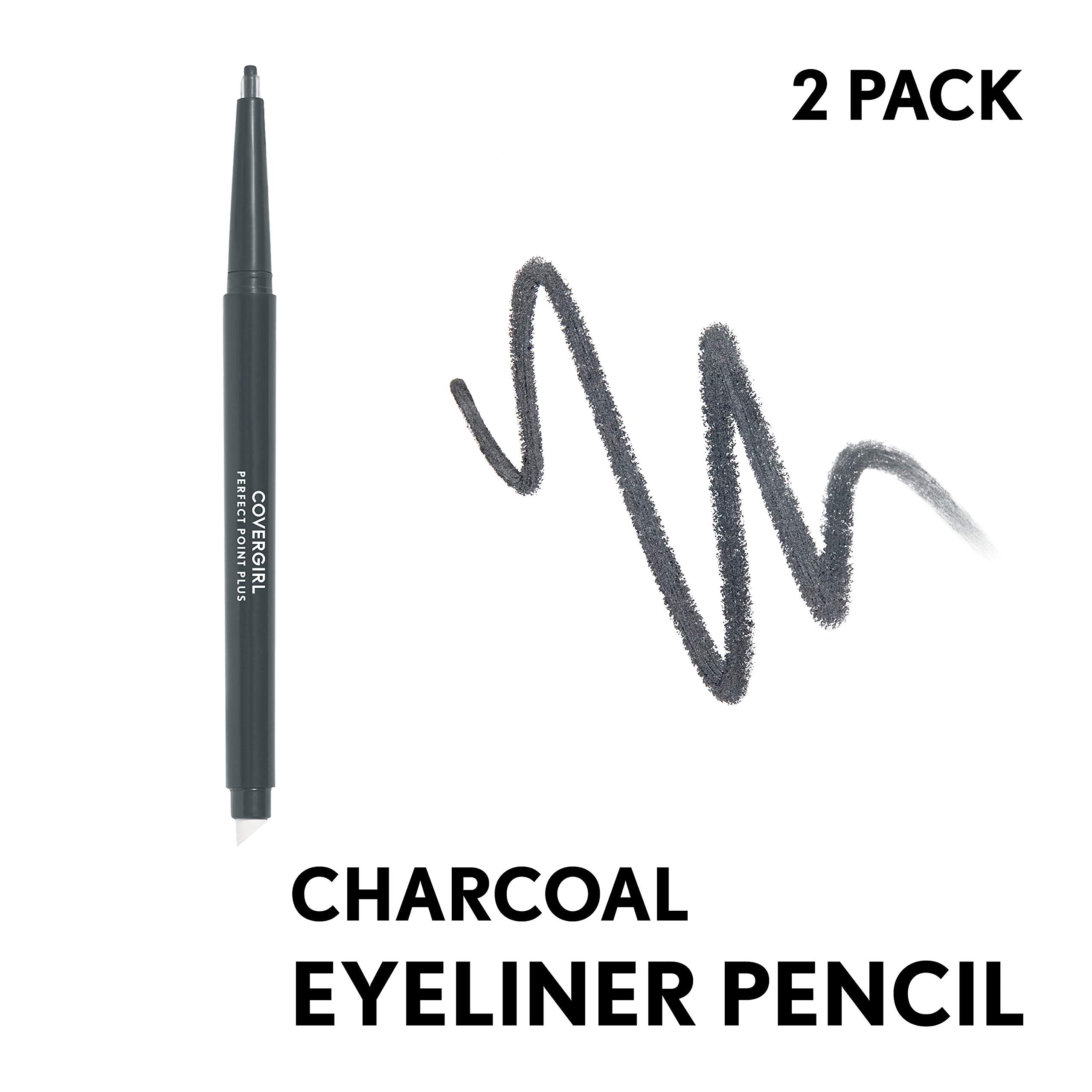 Covergirl Perfect Point Plus Charcoal Color Eyeliner Pencil, 0.008 Ounce (Pack of 2)