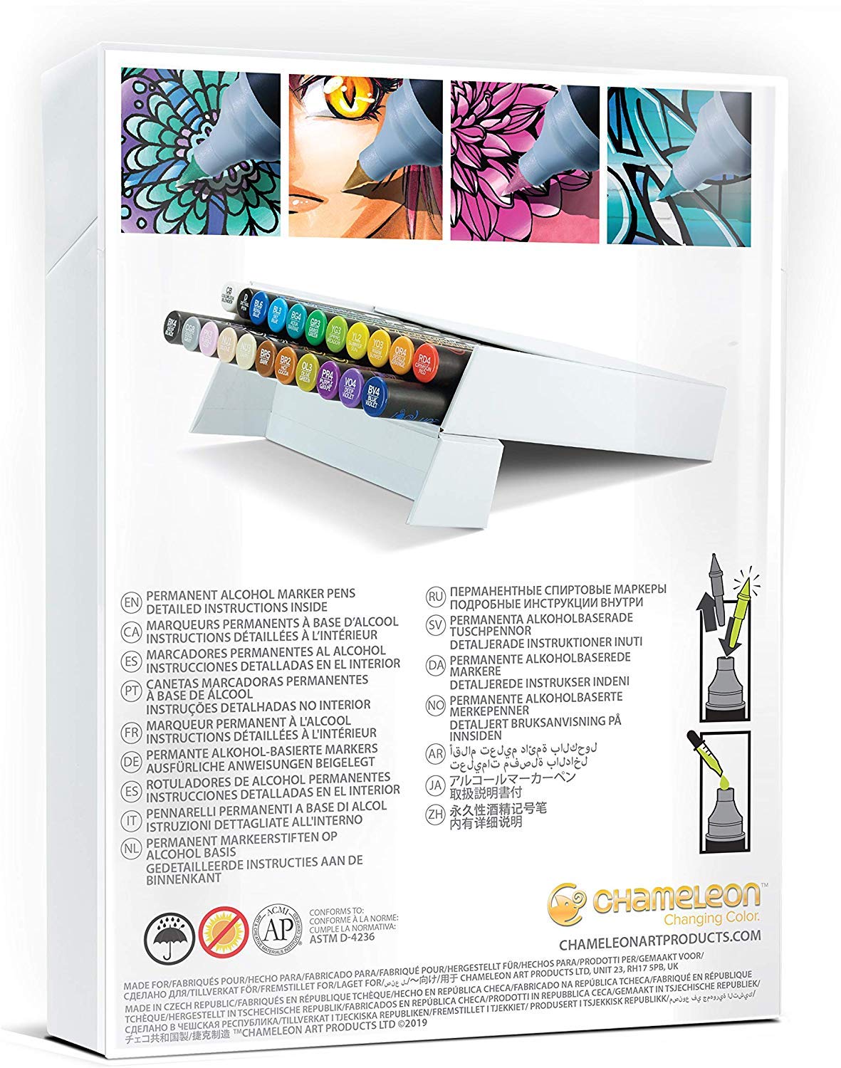 Chameleon Art Products, Chameleon Color Tones, Deluxe Set - 22 Pens
