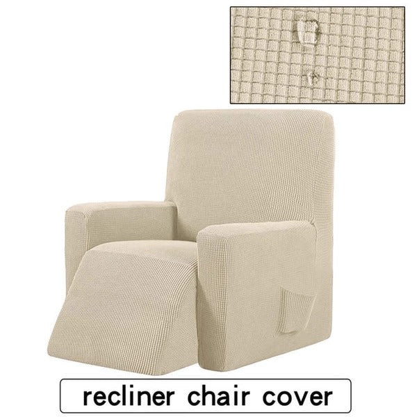 SereneWrap Jacquard Recliner Haven: Luxury Lounge Armor with Pet-Proof Elegance