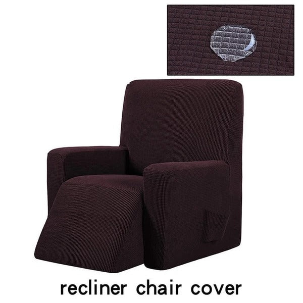 SereneWrap Jacquard Recliner Haven: Luxury Lounge Armor with Pet-Proof Elegance