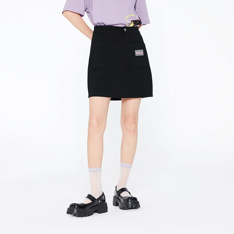 Semir Skirt Women Cover The Crotch To Show Thin A-Line Skirt Sweet And Cool 2022 Summer New Small Short Skirt Fashion