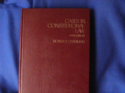 Cases in constitutional law