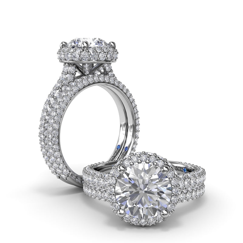 Fana Diamonds Galore Halo Engagement Ring