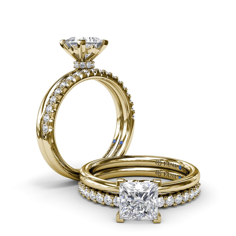 Fana Princess-Cut Diamond Engagement Ring